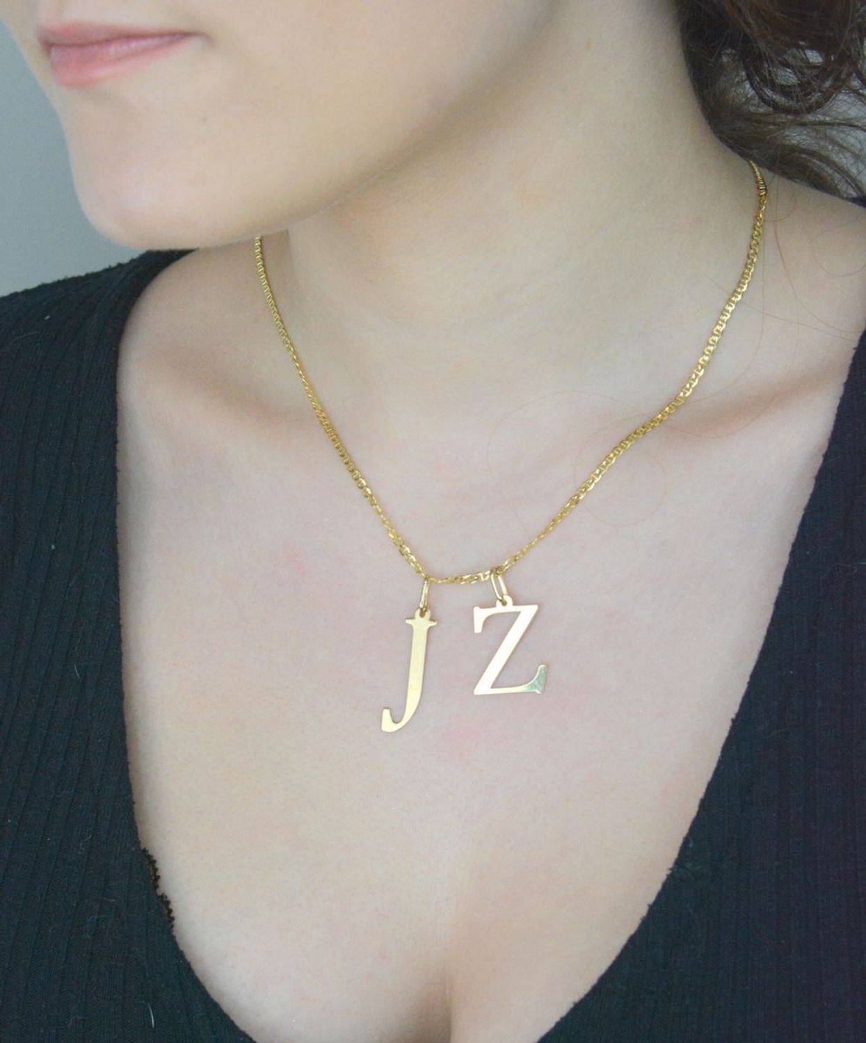 Złota zawieszka literka Z 2 cm próba 585 Literka Z 2 cm. Złota zawieszka literka Z 2 cm próba 585..jpg